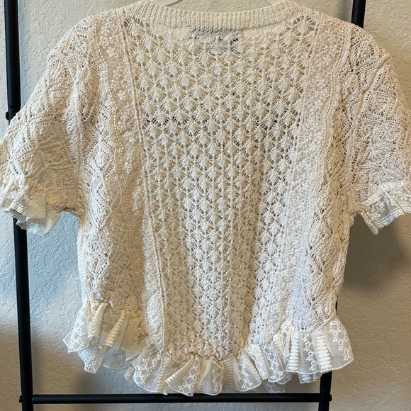 Ivory crochet top zara - Picture 4 of 6
